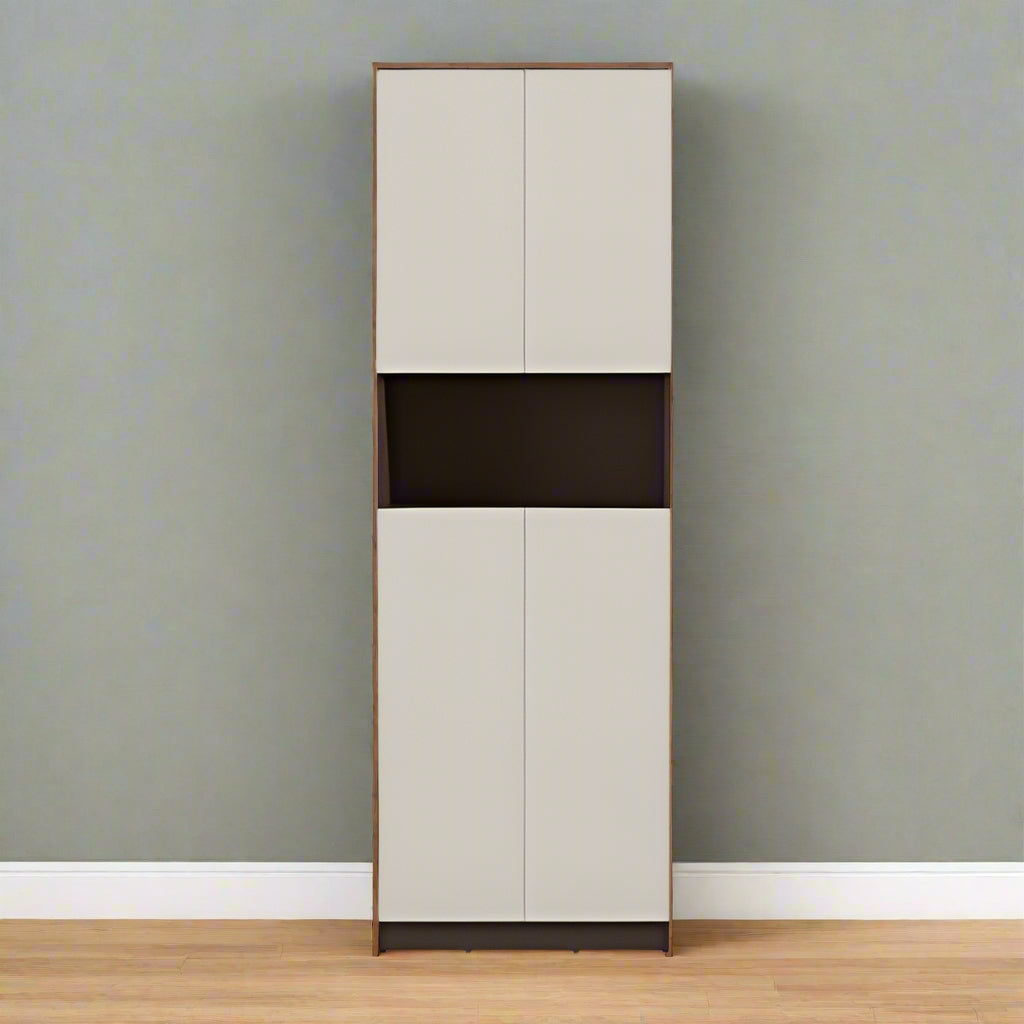 Sienna 16-Pairs Engineered Wood Shoe Cabinet By Miza