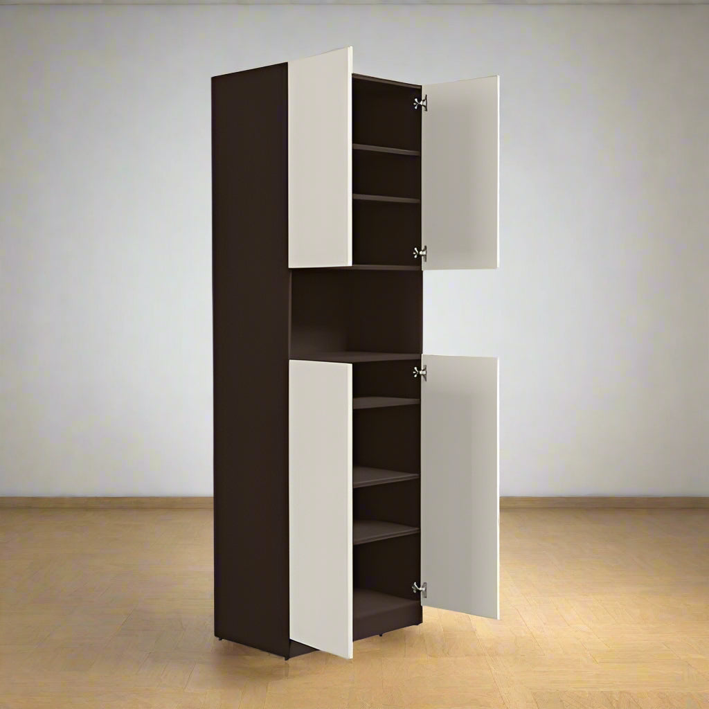 Sienna 16-Pairs Engineered Wood Shoe Cabinet By Miza