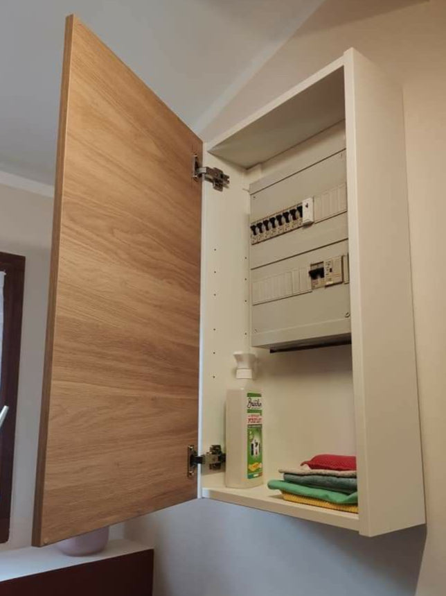 Hide- A - Meter Wooden Electric Meter Cover By Miza