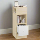 Narrow Bedside Modern Wooden Nightstand For Bedrooms By Miza