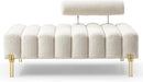 Modern Loveseat Sofa Couch with Golden Legs/Couches for Living Room Bedroom Office