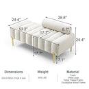 Modern Loveseat Sofa Couch with Golden Legs/Couches for Living Room Bedroom Office