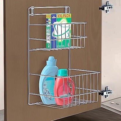 1pc Iron Expandable Storage Rack - Kitchen Cabinet Shelf Organizer,  Extendable Sink Shelf For Drainage And Storage