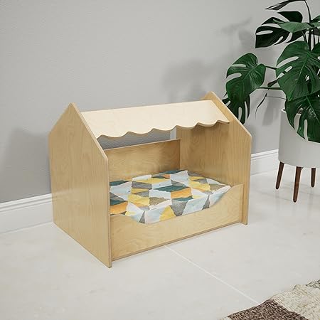 The Fuzzy Pad Canopy Tri Pet Bed Without Mattress By Miza