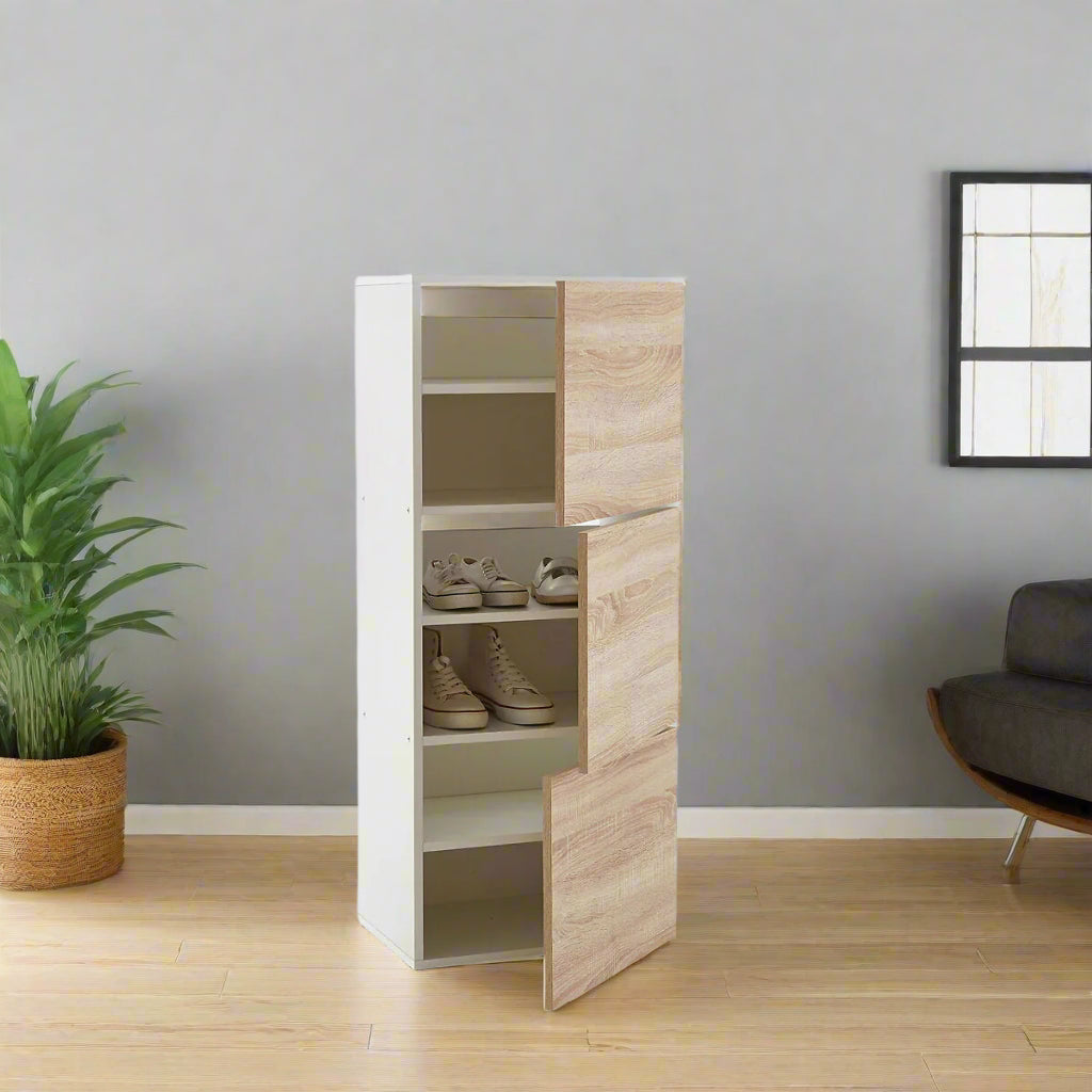 Reynal Shoe Cabinet Having 3 Doors By Miza
