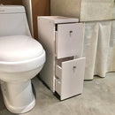 Waterproof PVC Bathroom WC Side Storage Cabinet Racks With Drawer By Miza