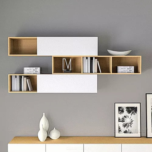 Floating Hanging Shelf and Bookcase By Miza ( Pack Of 3)