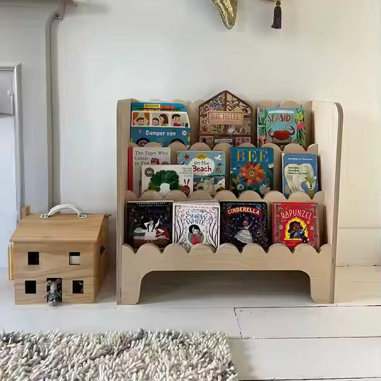 Perfect Height 3-Tier Montessori Bookshelf for Kids By Miza