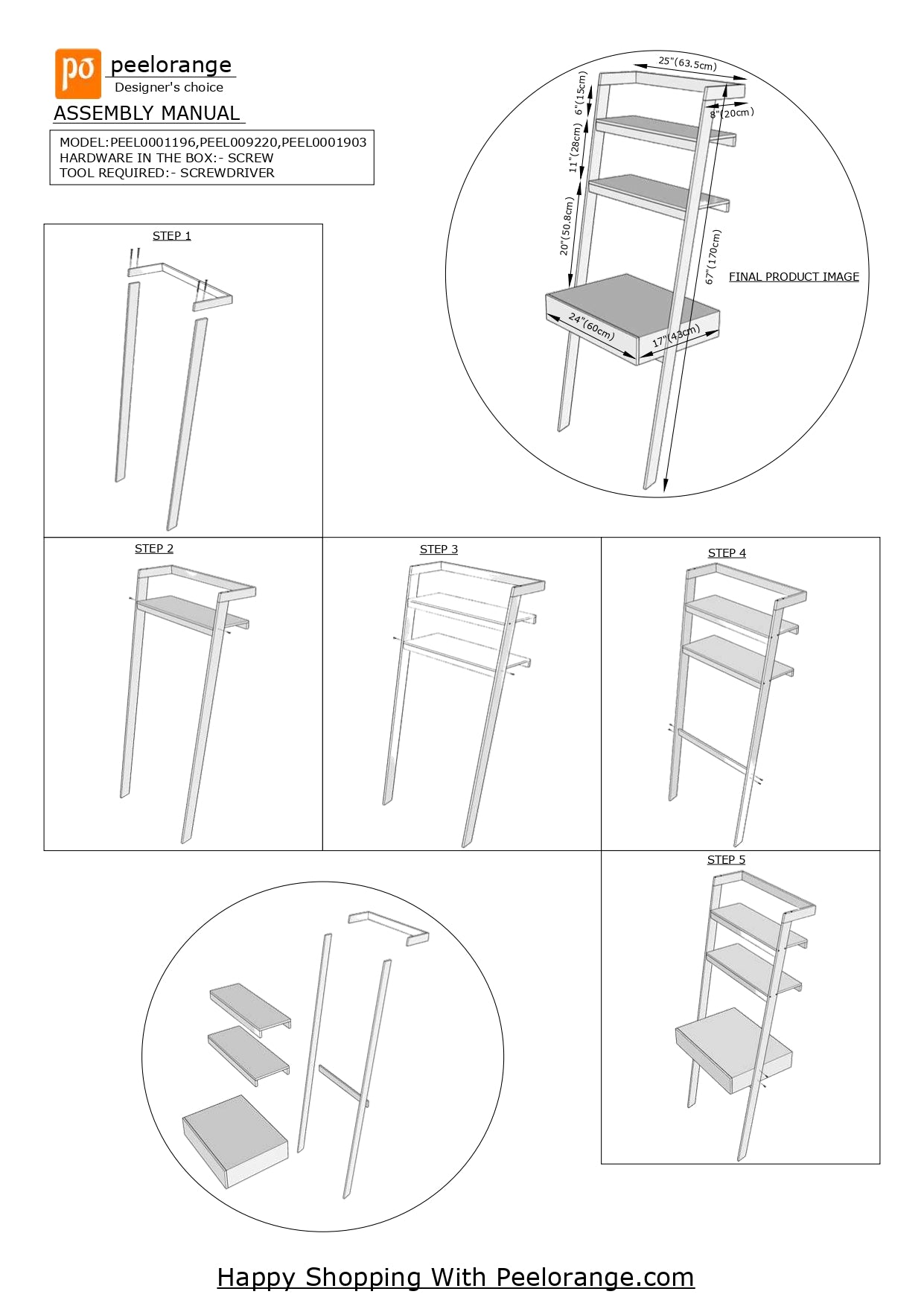 Ladder White Work From Home Study Table By Miza