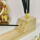 Reliable Wooden Agarbatti Stand with Ash Catcher Dhoop Stick Holder For Home Mandir  By Miza