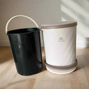 Stylish 8L Pedal Waste Bin Quilted Art Leather Design, Soft-Close Lid Random Color By APT