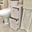 Waterproof PVC Bathroom WC Side Storage Cabinet Racks With Drawer By Miza