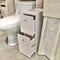 Waterproof PVC Bathroom WC Side Storage Cabinet Racks With Drawer By Miza