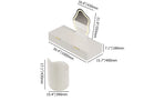 Modern White Floating Makeup Vanity Set With Drawers Dressing Table With Stool