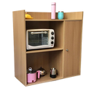 Microwave Storage Cabinet With Panel Door In Natural Wood By Miza