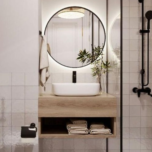 Floating HDHMR Water Resistant Bathroom Washbasin Vanity By Miza ...