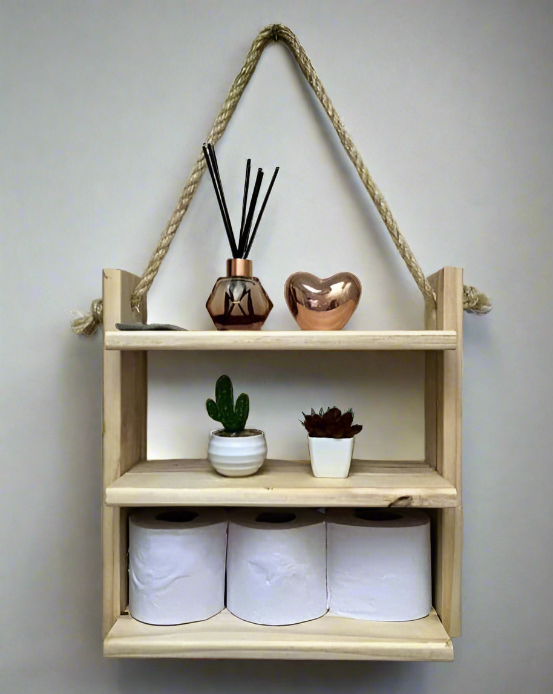 Suspended Shelf With Rope For Home/Office By Miza.