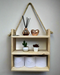 Suspended Shelf With Rope For Home/Office ( With Complementary Coaster ) By Miza.