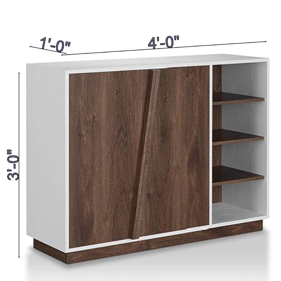 18 Pair Shoe Storage Cabinet By Miza