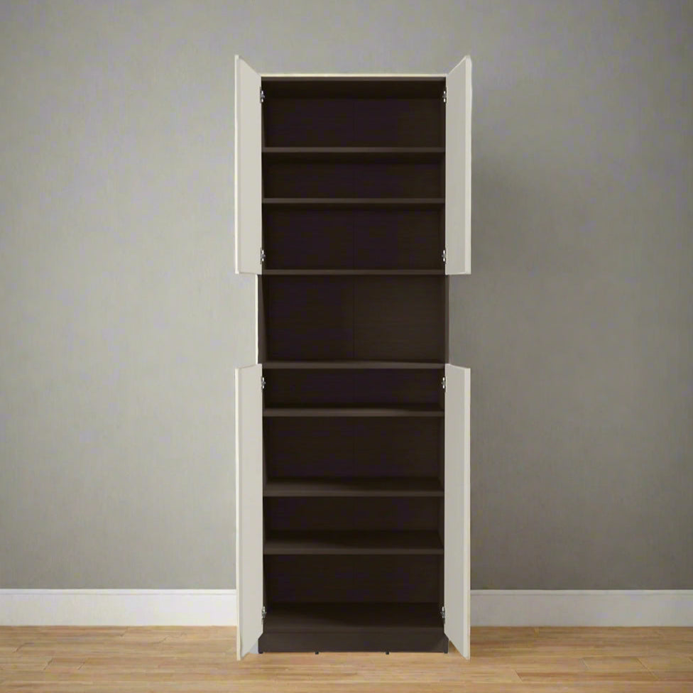 Sienna 16-Pairs Engineered Wood Shoe Cabinet By Miza