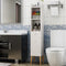 Louis Fashion PVC Bathroom Cabinet With Drawer Corner Cabinet Side By Miza