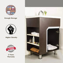 Maple And Dark Brown Bathroom Vanity Unit With Mirror ( Model - 2027 ) By TGK