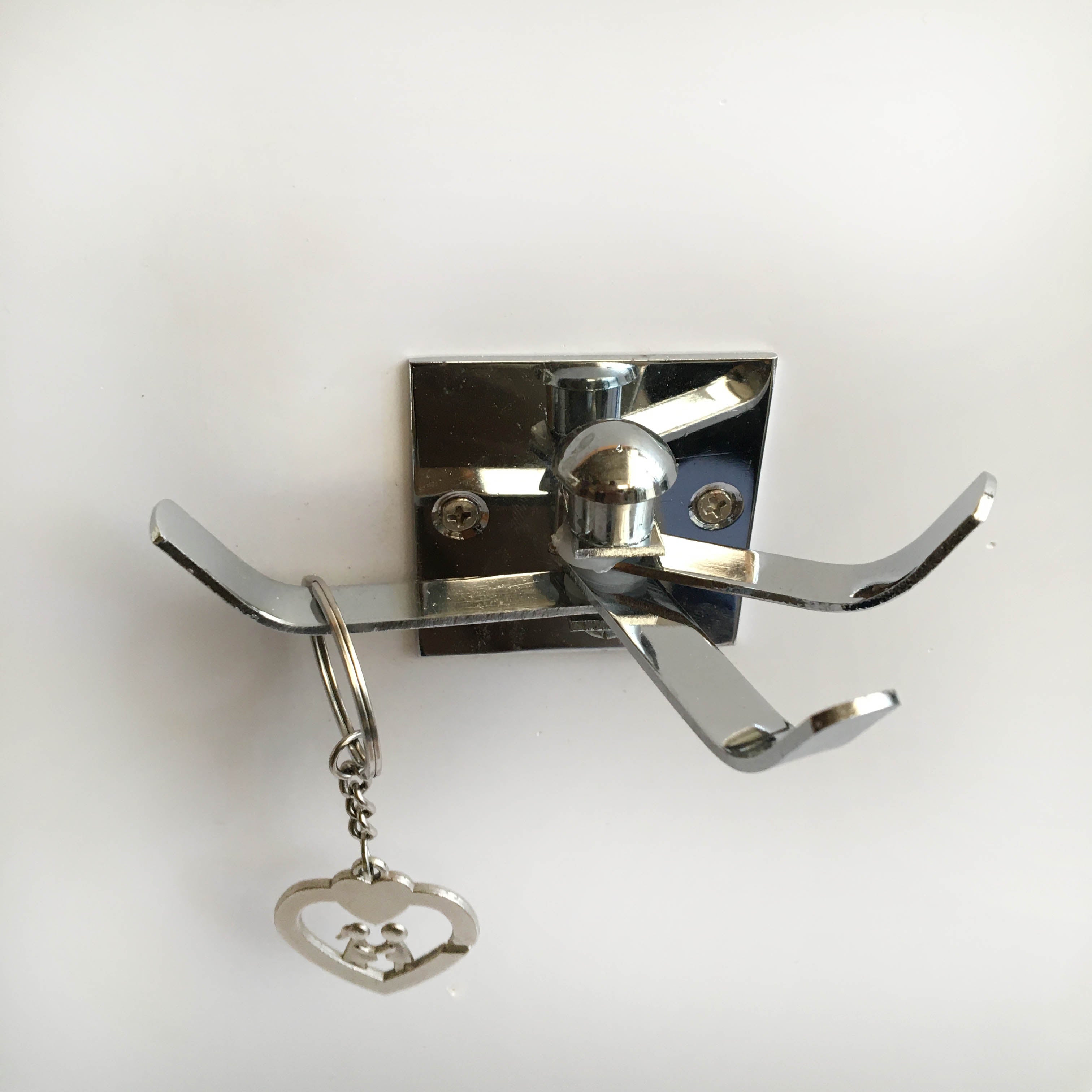 Steel Finish Flexible Multipurpose Pin Cloth/Key/Towel Hanger