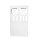 Toilet PVC Storage Bathroom 2 Feet Vanity Floor Standing Shelf Storage Cabinet By Miza