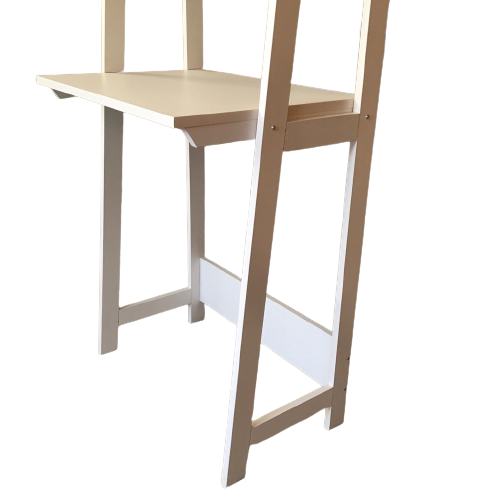 Ladder White Work From Home Study Table By Miza