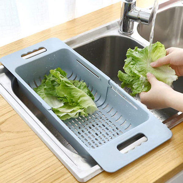 Sink Expandable Colander Pack Of 2 For Fruits, Vegetables, Dish, Utensils ( RANDOM COLOR ) By AK