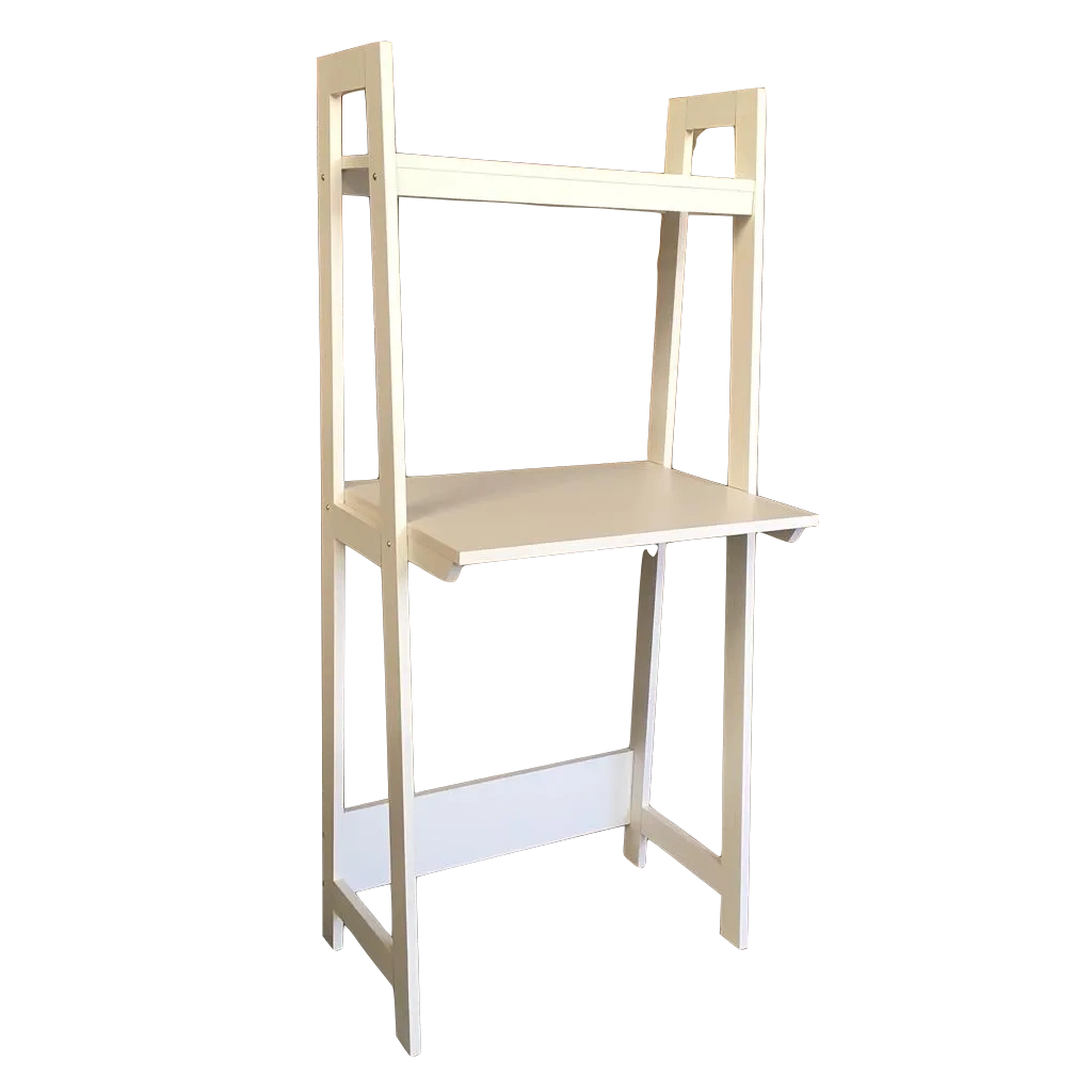 Ladder White Work From Home Study Table By Miza