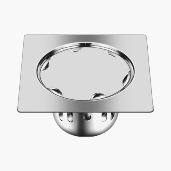 Nirali Cornel Anti Cockroach 4 Piece Set Floor Drain Jali Cover With Hole For Bathroom In SS 304