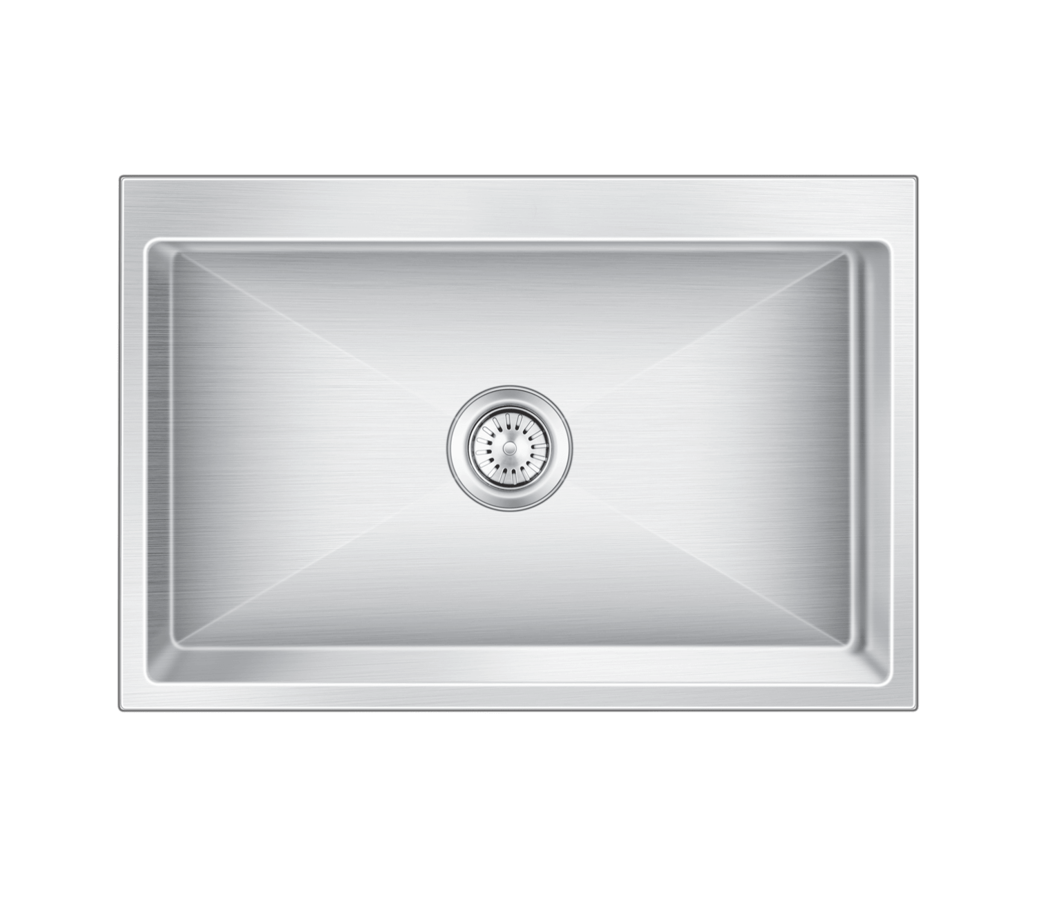 Nirali Eden Kitchen Sink in Stainless Steel 304 Grade + PVC Plumbing Connector - peelOrange.com