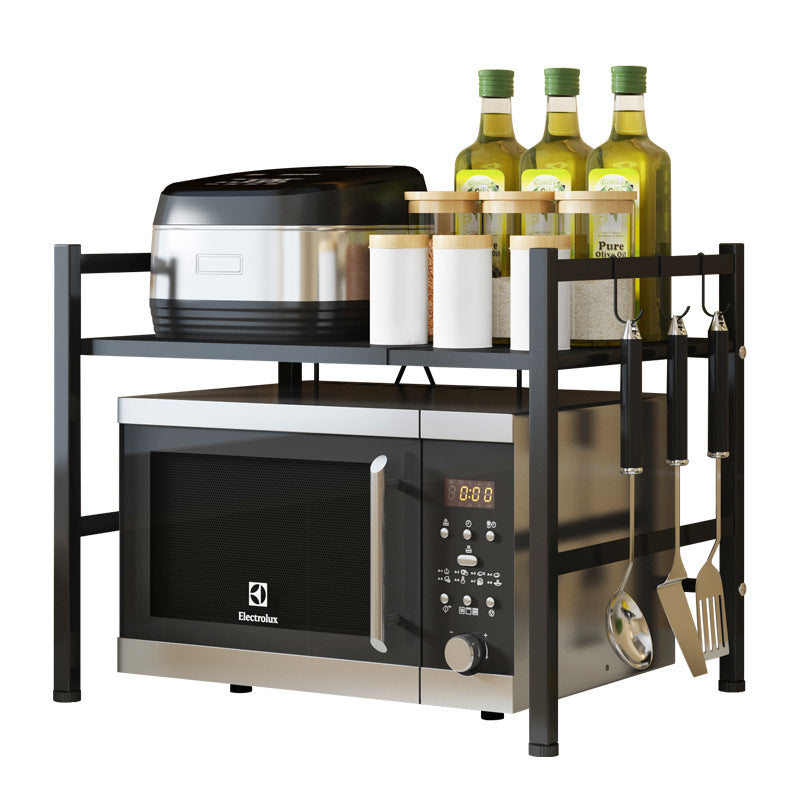 Kitchen Microwave Metal Shelf Rack Organiser Cum Oven Stand For Househ