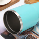 304 Stainless Steel Portable Coffee Mugs For Travel Coffee Vacuum Flask with Steel Straw & Lid|900 ML
