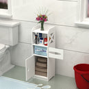 Bathroom side corner floor PVC cabinet