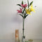 Artificial Lily Bud Flower Single Botanical Home Garden Decorative 1 Stem