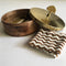 Stylish Wooden & Steel Chapati Roti Box Casserole Container Holder With Tong By Fita
