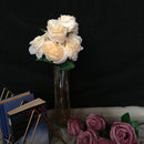 Artificial Flowers of 9 Roses Bunch Natural Home Decoration Flower Stick 1 Bunch