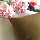 Plain Beige Velvet Color Sofa Cushion Cover