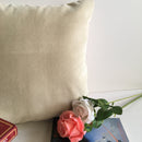 Plain White Velvet Color Sofa Cushion Cover