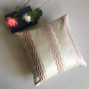 Zig-Zag Design Cotton Cushion Cover