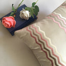 Zig-Zag Design Cotton Cushion Cover