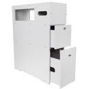 Waterproof PVC Bathroom WC Side Storage Cabinet Racks With Drawer By Miza