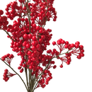 Artificial Fruit Red Berries For Christmas Decoration (83 cm Tall,1 Stick)