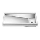 Nirali Domita Big Wash Basin Satin Finish in Stainless Steel 304 Grade + PVC Plumbing Connector - peelOrange.com