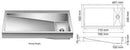Nirali Domita Big Wash Basin Satin Finish in Stainless Steel 304 Grade + PVC Plumbing Connector - peelOrange.com