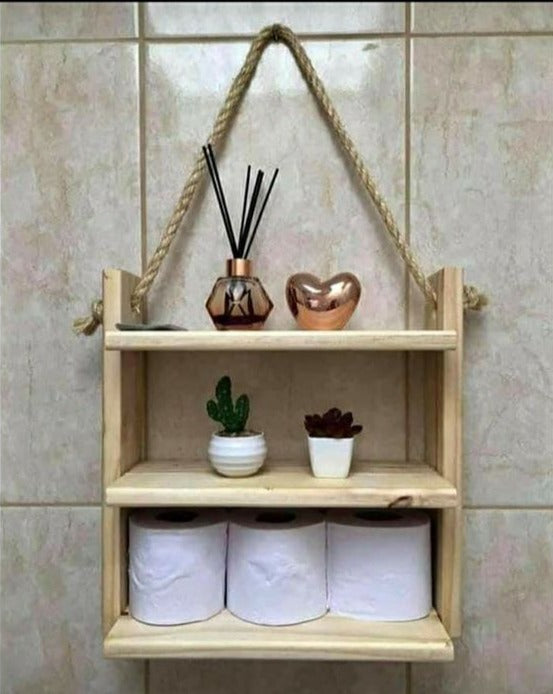 Suspended Shelf With Rope For Home/Office By Miza.