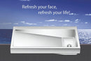 Nirali Domita Big Wash Basin Satin Finish in Stainless Steel 304 Grade + PVC Plumbing Connector - peelOrange.com