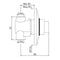 Jaquar Pressmatic Single Lever Auto closing Concealed Urinal Flush Valve ( PRS-CHR-073 )